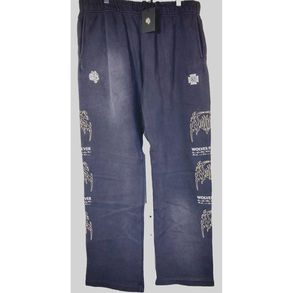 Wolves Hesh Forever Bigelow Sweatpants Mens XL Nightshade Sun Fade Athleticwear - Picture 1 of 8